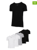 Fila 5er-Set Shirts in Schwarz/ Weiß/ Grau