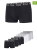 Fila 8er-Set Boxershorts in Schwarz/ Weiß/ Grau