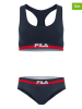 Fila 2-częściowy zestaw bielizny w kolorze granatowo-czerwonym