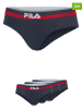 Fila 3er-Set Slips in Dunkelblau/ Rot