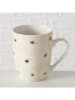 Boltze 2-delige set: koppen "Canea" crème/wit - 350 ml