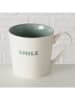 Boltze Tasse "Emile" in Weiß/ Grün - 390 ml