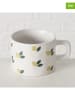 Boltze 2-delige set: koppen "Lemon" crème/groen - 320 ml