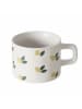 Boltze 2-delige set: koppen "Lemon" crème/groen - 320 ml