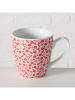 Boltze 2-delige set: mokken wit/rood - 480 ml