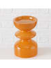 Boltze Kaarshouder "Peolina" oranje - (H)15 cm