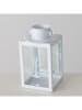 Boltze 3-delige set: lantaarns "Hallig" wit/blauw - (H)11 cm