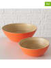 Boltze 2er-Set: Schalen "Bambo" in Orange