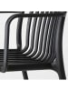 Boltze Gartenstuhl "Quito" in Schwarz - (B)55 x (H)79 x (T)56 cm