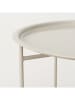 Boltze Couchtisch "Rocko" in Beige - (H)46 x Ø 46 cm