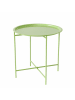Boltze Salontafel "Rocko" lichtgroen - (H)46 x Ø 46 cm