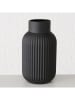 Boltze Vase ''Nordika'' in Schwarz - (H)22 x Ø 13 cm