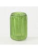 Boltze 2-delige set: windlichten "Remsa" groen - (H)12,5 x Ø 8 cm