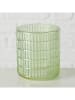 Boltze 3-delige set: windlichten "Siara" groen - (H)9 x Ø 8 cm
