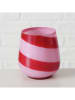Boltze 2er-Set: Windlichter "Tisano" in Weiß/ Rosa/ Rot - (H)8,5 x Ø 7,8 cm