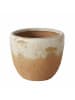 Boltze Übertopf "Palona" in Hellbraun/ Creme - (H)16 x Ø 18 cm