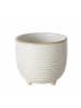 Boltze Overpot "Circle" wit/beige - (H)12 x Ø 13,2 cm