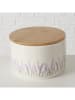 Boltze 2er-Set: Vorratsdosen "Lavander" in Creme/ Lila - (H)10,5 x Ø 16 cm