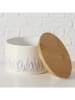 Boltze 2er-Set: Vorratsdosen "Lavander" in Creme/ Lila - (H)10,5 x Ø 16 cm