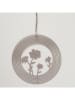 Boltze 2-delige set: deco hangers "Esra" beige/zwart - (L)18 cm