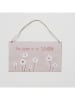 Boltze 4er-Set: Schilder "Canea" in Rosa/ Weiß - (B)28 x (H)16 cm