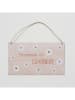 Boltze 4er-Set: Schilder "Canea" in Rosa/ Weiß - (B)28 x (H)16 cm