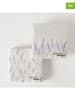 Boltze 2-delige set: servetten "Lavander" paars/wit - 2x 20 stuks