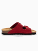 Sunbay Leder-Pantoletten "Trefle" in Rot
