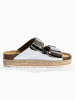 Sunbay Slippers "Orange" zilverkleurig