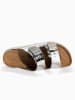 Sunbay Slippers "Orange" zilverkleurig