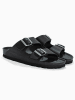 Sunbay Leder-Pantoletten "Trefle" in Schwarz