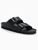 Sunbay Leder-Pantoletten "Trefle" in Schwarz