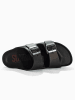 Sunbay Leder-Pantoletten "Trefle" in Schwarz