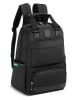 Delsey x Benetton Rugzak "Color Block" zwart - (B)32 x (H)42 x (D)18 cm