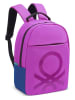 Delsey x Benetton Rugzak "Fabrica" roze - (B)30 x (H)44 x (D)14 cm