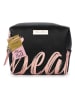 Tri-Coastal Design Kosmetiktasche in Schwarz/ Rosa - (L)19 x (B)19 cm