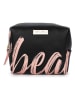 Tri-Coastal Design Kosmetiktasche in Schwarz/ Rosa - (L)19 x (B)19 cm