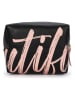 Tri-Coastal Design Kosmetiktasche in Schwarz/ Rosa - (L)19 x (B)19 cm