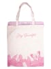 Tri-Coastal Design Shopper in Creme/ Pink - (L)40 x (B)37cm