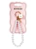 Tri-Coastal Design Sleutelhanger wit/goudkleurig - (L)13 cm