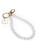 Tri-Coastal Design Sleutelhanger wit/goudkleurig - (L)13 cm