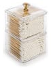 Tri-Coastal Design 2-delige set: cosmetica-opbergboxen goudkleurig - (B)9 x (H)14,5 x (D)9 cm