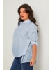 Curvy Lady Bluse in Hellblau