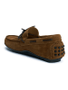 British Passport Leren mocassins lichtbruin