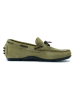 British Passport Leren mocassins groen
