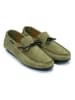 British Passport Leren mocassins groen