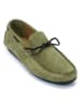 British Passport Leren mocassins groen