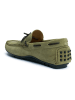 British Passport Leren mocassins groen