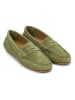 British Passport Leren mocassins groen
