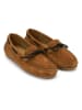 British Passport Leren mocassins lichtbruin